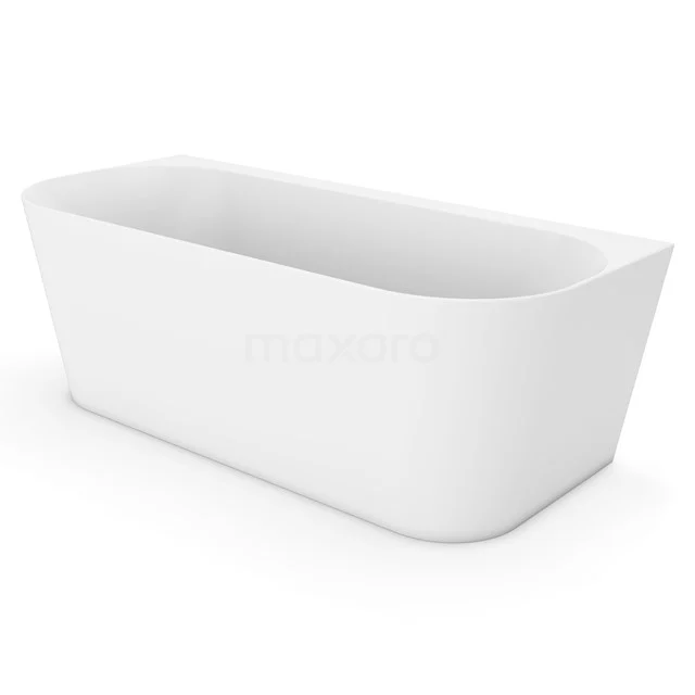 Velino halbfreistehende Badewanne | 165x75cm Acryl Matt Weiß VSA78M