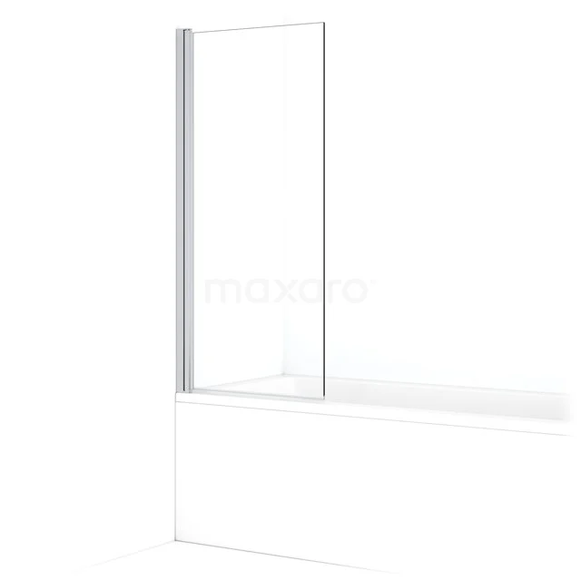 Diamond Bath screen | 70 cm Chrome Clear glass BDB10710C