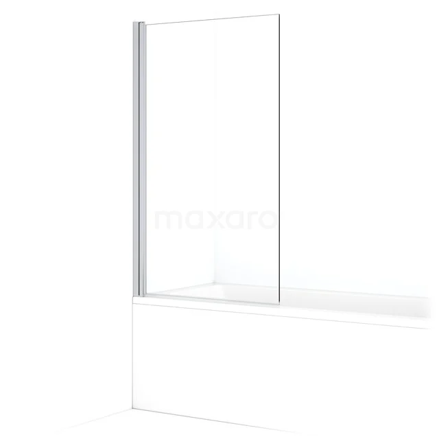 Diamond Bath screen | 90 cm Chrome Clear glass BDB10910C