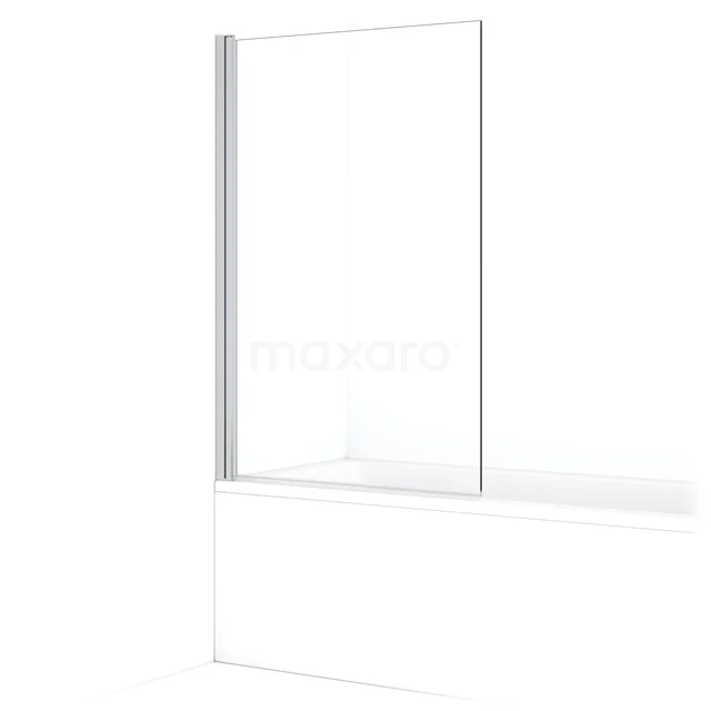 Diamond Bath screen | 100 cm Chrome Clear glass BDB11010C