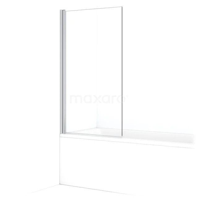 Diamond Bath screen | 85 cm Chrome Clear glass BDB18510C