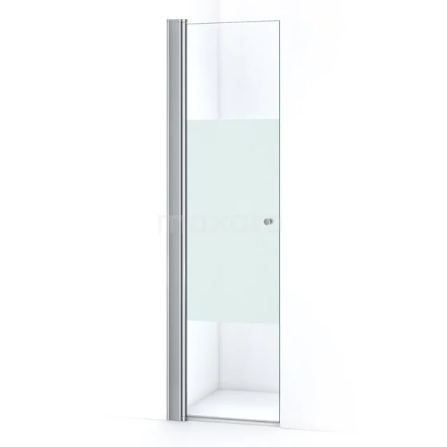 Zircon Comfort Shower door | 60 cm Chrome Clear with matt strip Bi-fold door S0322-0600N