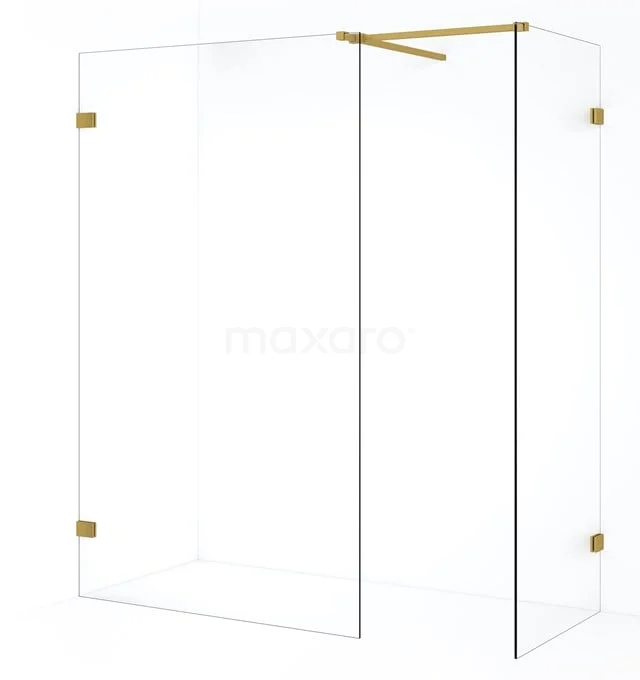 Diamond begehbare Dusche | 110x80 cm Gold 2 feste Wände IDB0811520GG Diamond begehbare Dusche | 110x80 cm Gold 2 feste Wände IDB0811520GG