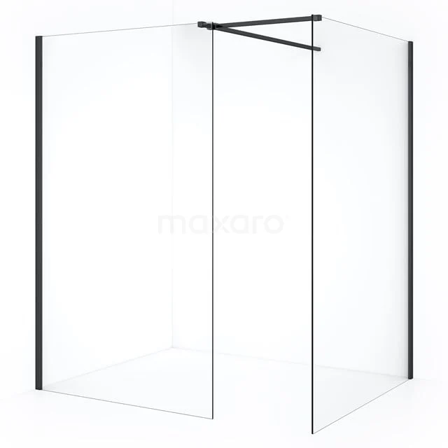 Diamond begehbare Dusche | 140x110 cm Schwarzchrom 2 feste Wände IDB1411510BCN Diamond begehbare Dusche | 140x110 cm Schwarzchrom 2 feste Wände IDB1411510BCN