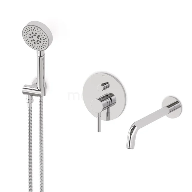 Radius Unterputz-Wannenbatterie-Set | Chrom Einhebelmischer mit Handbrause 5 Positionen CIC55-00019 Radius Unterputz-Wannenbatterie-Set | Chrom Einhebelmischer mit Handbrause 5 Positionen CIC55-00019