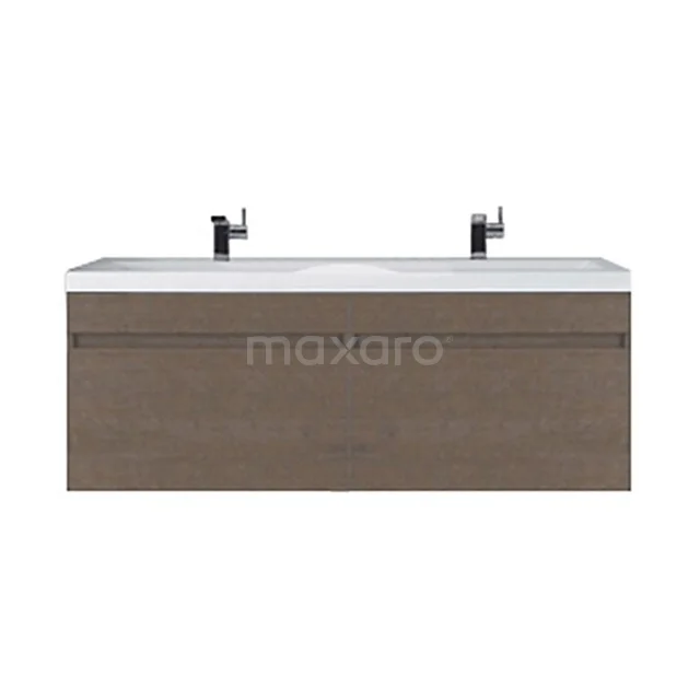 Wooden vanity units with basin, modern design and dark wood look, ideal for stylish bathroom design.
