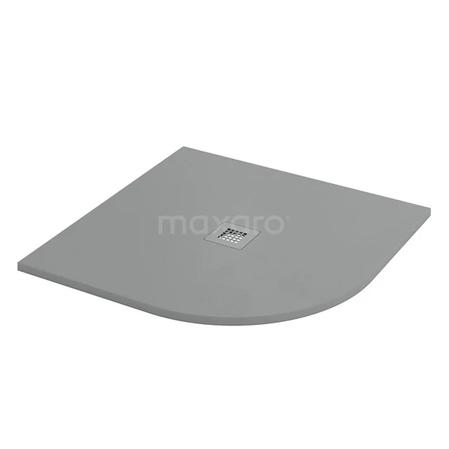Shower tray 90x90cm Quarter Round Mineral marble Grey DBLQ0909DG-RDG