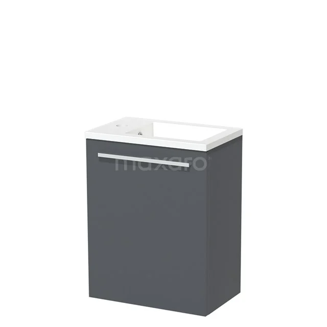 Modulo Pico Toilet unit with basin | 40 cm Dark grey Flat fronts Mineral marble TMW10-00310