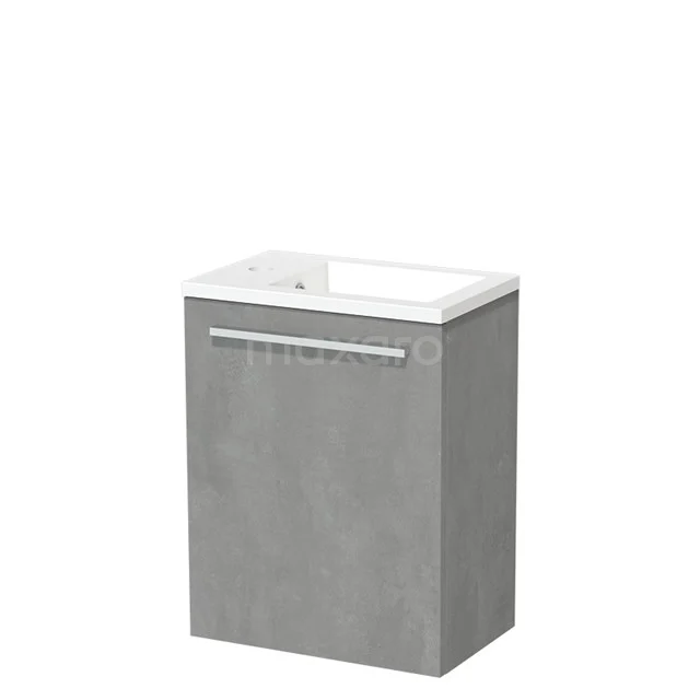 Modulo Pico WC-Möbel mit Waschbecken | 40 cm hellgrauer Beton glatte Front Mineralguss TMW10-00332 Modulo Pico WC-Möbel mit Waschbecken | 40 cm hellgrauer Beton glatte Front Mineralguss TMW10-00332