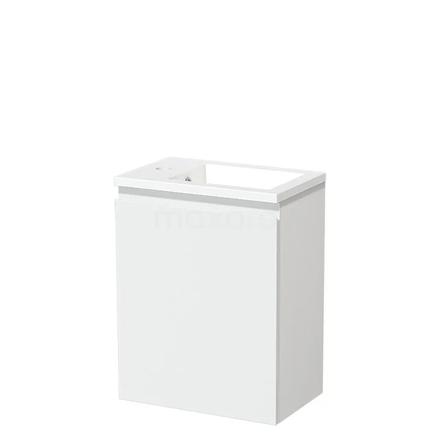 Modulo Pico Toilet unit with basin | 40 cm Matte white Handleless front Mineral marble TMW10-00339