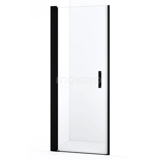 Diamond Shower door | 75 cm Matte black Clear glass Pivot door DDA107220MBN