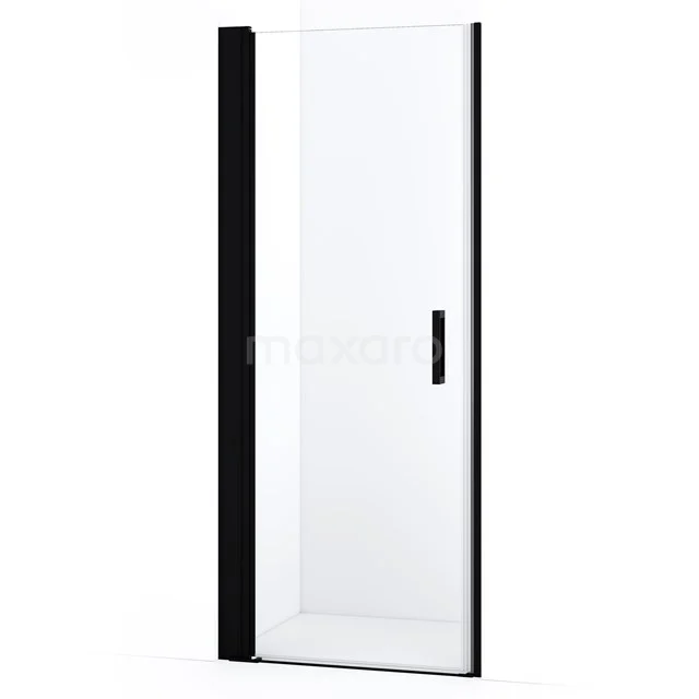 Diamond Shower door | 80 cm Matte black Clear glass Pivot door DDA107230MBN