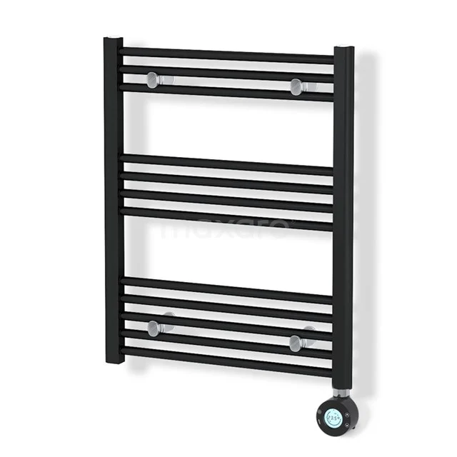 Elektro-Heizkörper Mars Matt Schwarz 339 Watt 60x74cm Vertikal Stahl DR16-0607SB-EN