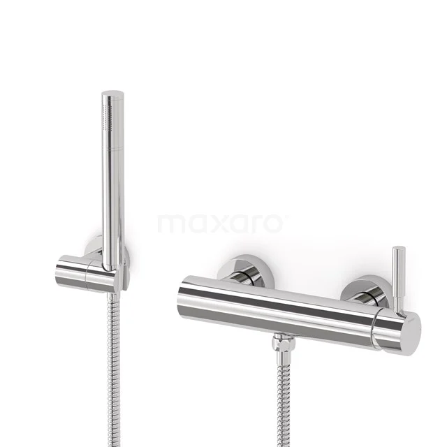 Radius exposed shower mixer tap set | Chrome Mixer tap with handheld shower 1 position AOC55-00008