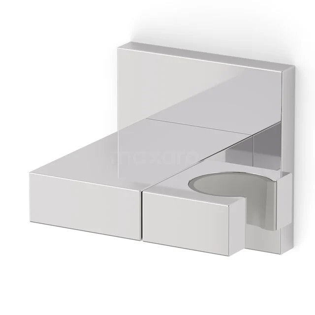 Hand shower holder Cubic Chrome, Wall-mounted, Chrome 22.156.700N