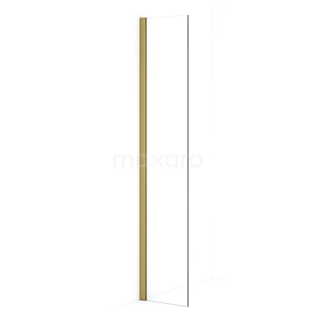 Diamond Inloopdouche | 30 cm Goud Helder glas Vaste wand IDA03010GGN