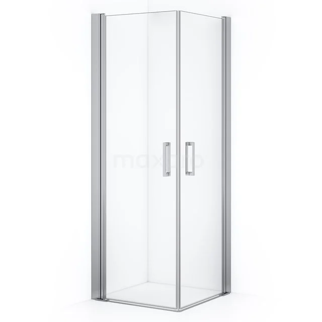 Diamond Shower enclosure | 65x65 cm Chrome Clear glass Pivot door Square CDE10606210CN