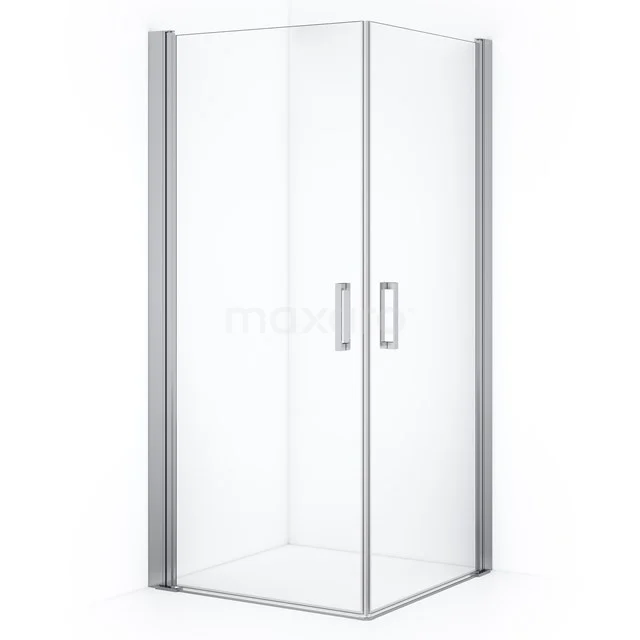 Diamond Shower enclosure | 85x85 cm Chrome Clear glass Pivot door Square CDE10808210CN