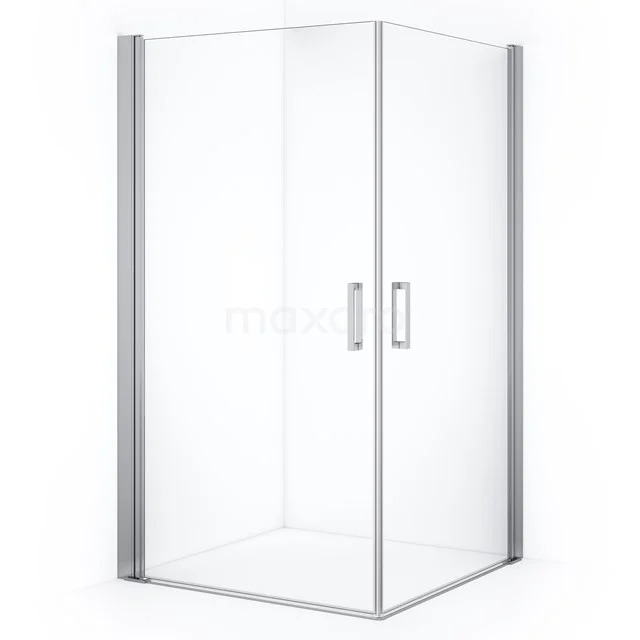 Diamond Shower enclosure | 105x105 cm Chrome Clear glass Pivot door Square CDE11010210CN