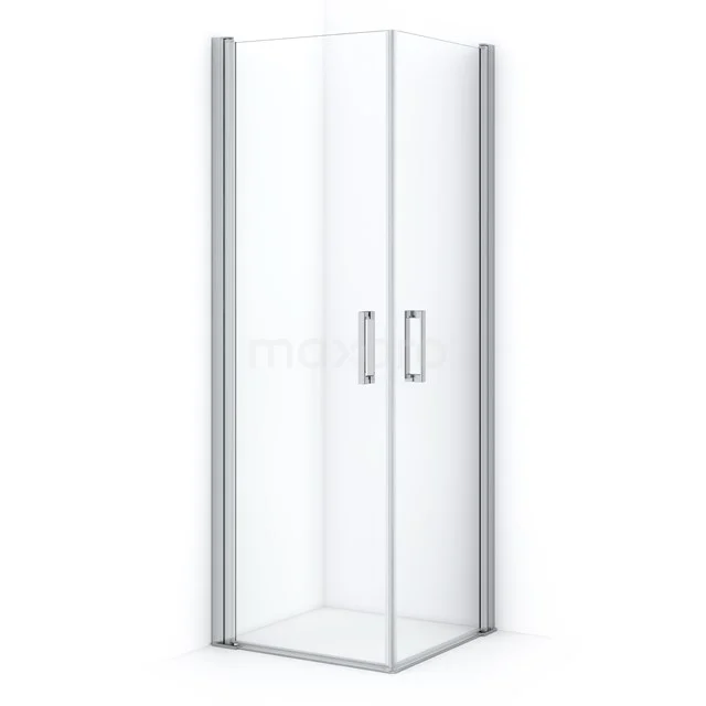 Diamond Shower enclosure | 60x60 cm Chrome Clear glass Pivot door Square CDE1060610CN