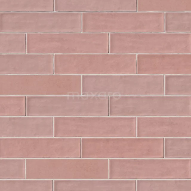 Wall tile Paletta Bold Pink 6.5x26cm Uni Pink Non Rectified 507-010103