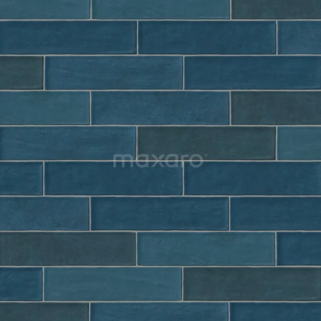 Wandfliese Paletta Bold Blue 6.5x26cm Uni Blau Unrektifiziert 507-010106