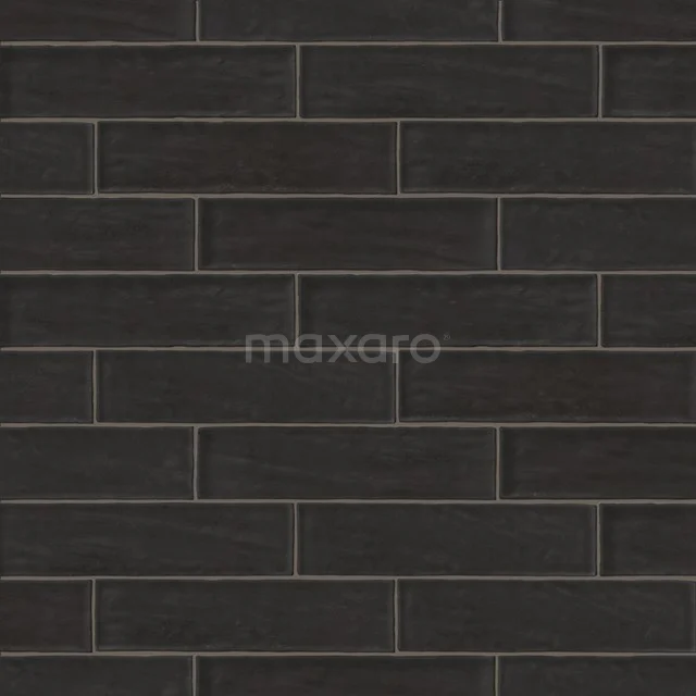 Wall tile Paletta Neutral Black 6.5x26cm Uni Black Non-Rectified 507-010107