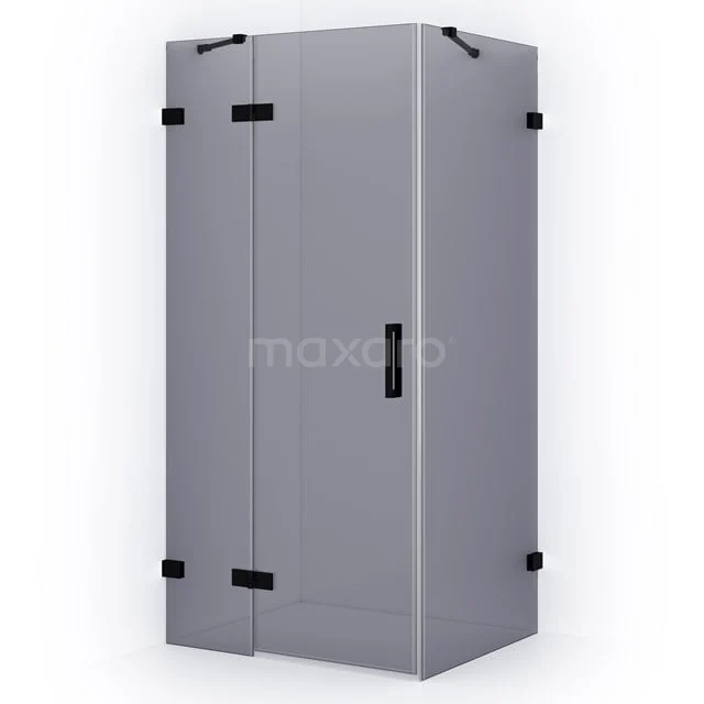 Diamond Shower cabin | 120x80 cm Matte black Smoke glass Pivot door Rectangle CDB216608421MB Diamond Shower cabin | 120x80 cm Matte black Smoke glass Pivot door Rectangle CDB216608421MB