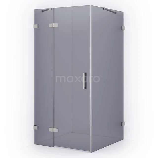 Diamond Duschkabine | 110x100 cm Edelstahl Drehtür Rechteck CDB216510421BR