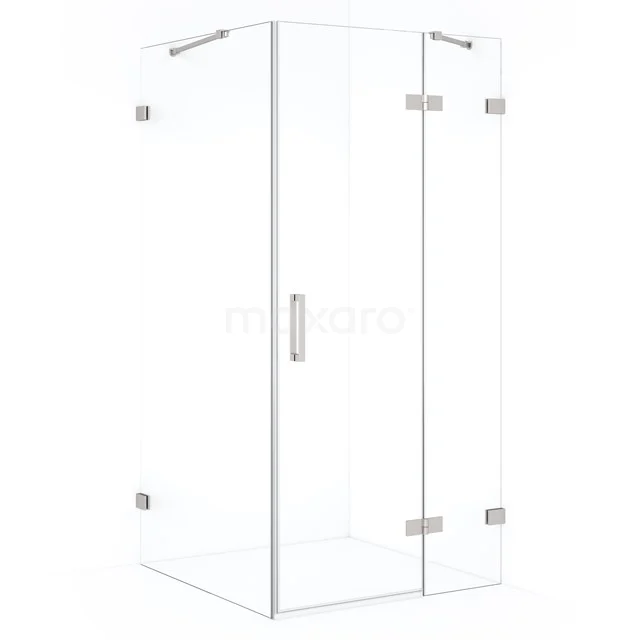 Diamond Shower enclosure | 110x100 cm Stainless steel Clear glass Pivot door Rectangle CDB226510420BR