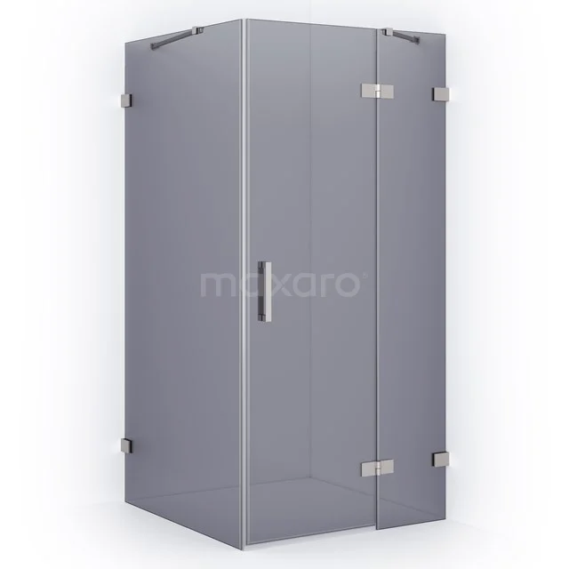 Diamond Shower enclosure | 120x100 cm Stainless steel Smoke glass Pivot door Rectangle CDB226610421BR