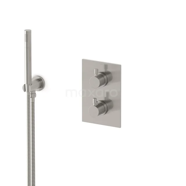 Radius concealed shower mixer set | Stainless steel Thermostatic mixer with handheld shower 1 position AIR55-00004