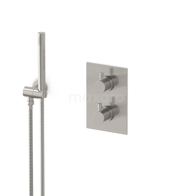 Radius concealed shower mixer set | Stainless steel Thermostatic mixer with handheld shower 1 position AIR55-00005