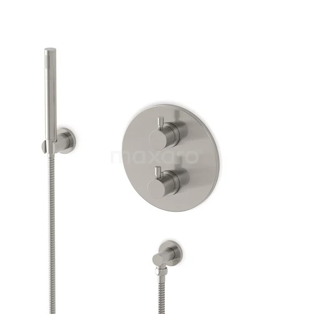 Radius concealed shower mixer set | Stainless steel Thermostatic mixer with handheld shower 1 position AIR55-00011