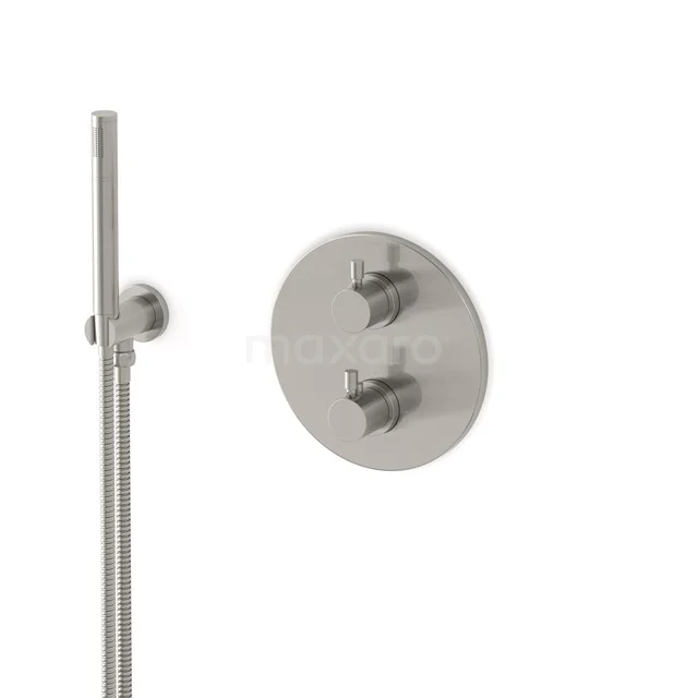 Radius concealed shower mixer set | Stainless steel Thermostatic mixer with handheld shower 1 position AIR55-00014