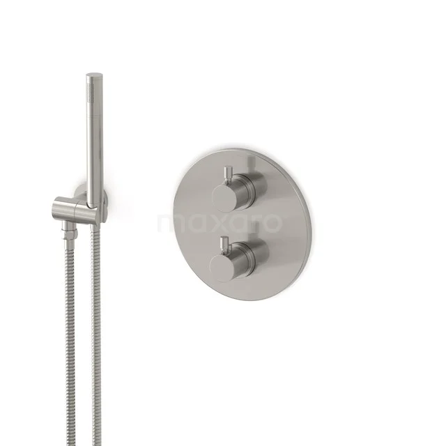 Radius concealed shower mixer set | Stainless steel Thermostatic mixer with handheld shower 1 position AIR55-00015