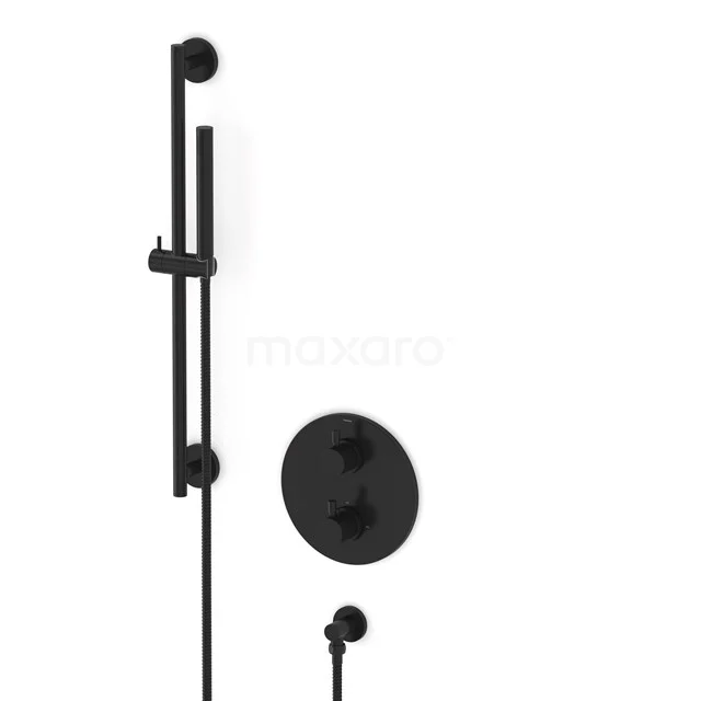 Radius Unterputz-Brausegarnitur | Schwarz Thermostatarmatur mit Handbrause 1 Position AIZ55-00012 Radius Unterputz-Brausegarnitur | Schwarz Thermostatarmatur mit Handbrause 1 Position AIZ55-00012