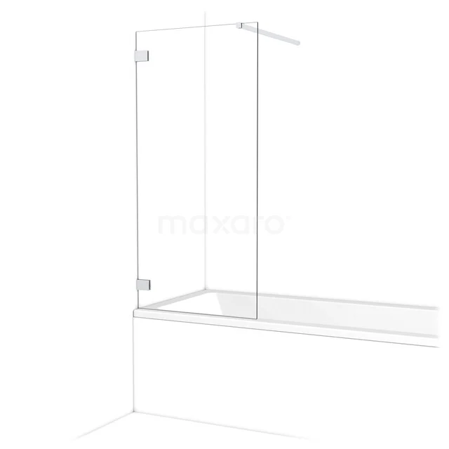 Diamant Badewannenaufsatz | 70 cm Chrom Klarglas BDA07120C Diamant Badewannenaufsatz | 70 cm Chrom Klarglas BDA07120C