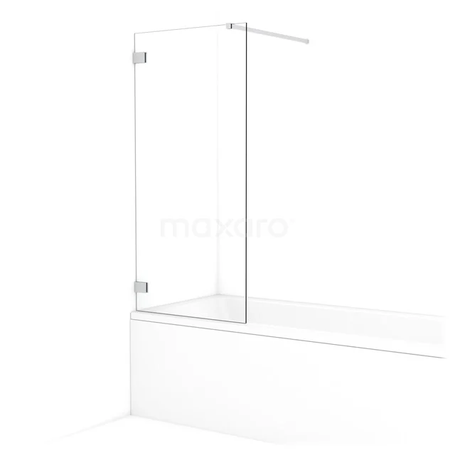 Diamond Bath screen | 70 cm Chrome Clear glass BDA07120C
