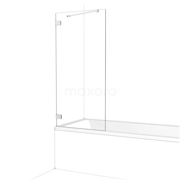 Diamant Badewannenaufsatz | 70 cm Chrom Klarglas BDA07220C