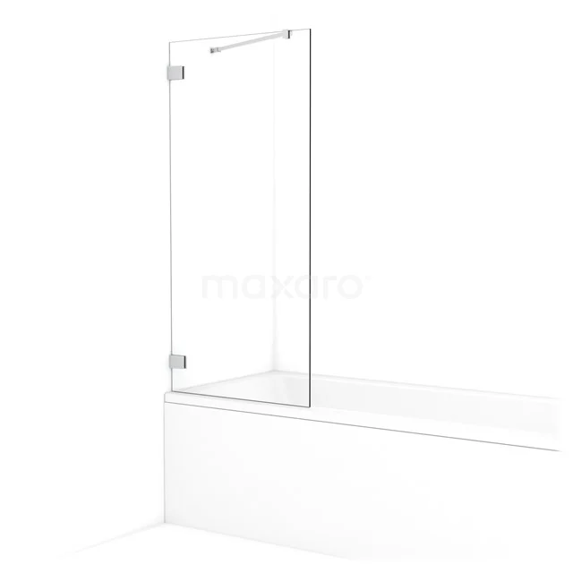 Diamond Bath screen | 70 cm Chrome Clear glass BDA07220C
