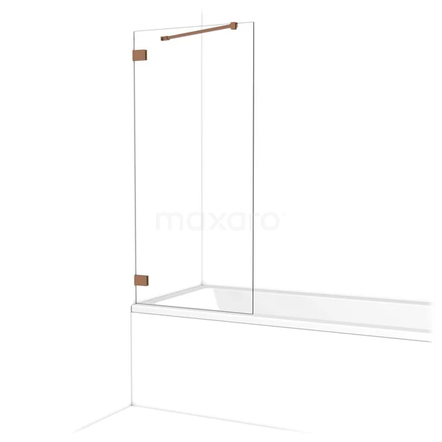 Diamant Badewannenaufsatz | 70 cm Kupfer Klarglas BDA07220KP Diamant Badewannenaufsatz | 70 cm Kupfer Klarglas BDA07220KP