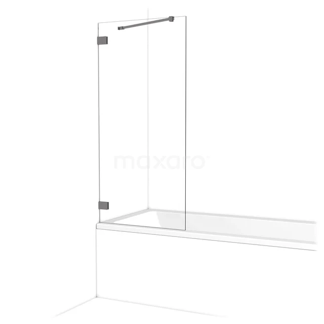 Diamant Badewannenaufsatz | 70 cm Schwarzes Metall Klarglas BDA07220ZM Diamant Badewannenaufsatz | 70 cm Schwarzes Metall Klarglas BDA07220ZM