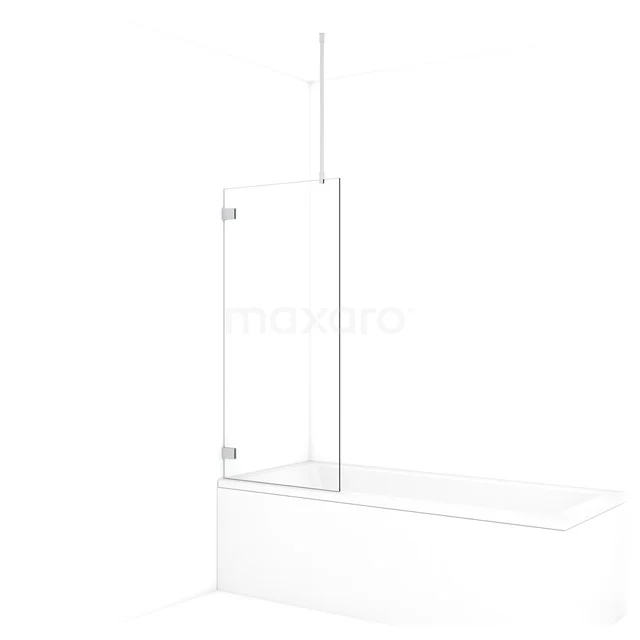 Diamond Bath screen | 70 cm Chrome Clear glass BDA07720C