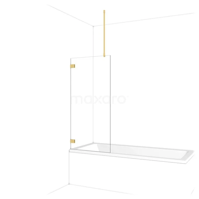 Diamant Badewannenaufsatz | 70 cm Gold Klarglas BDA07720GG