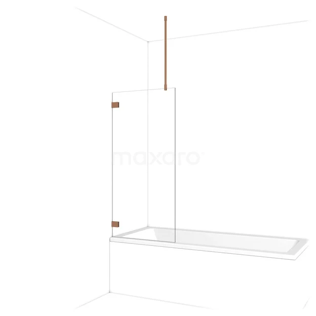 Diamant Badewannenaufsatz | 70 cm Kupfer Klarglas BDA07720KP