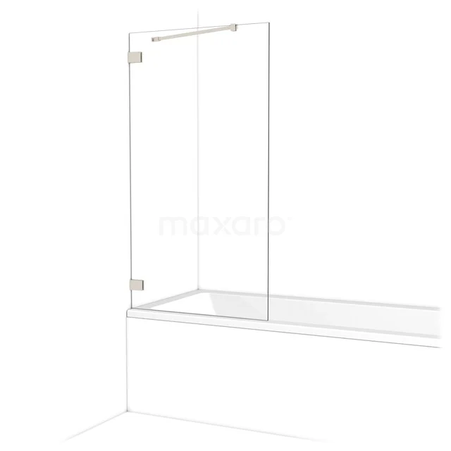 Diamant Badewannenaufsatz | 80 cm Edelstahl Klarglas BDA08220BR