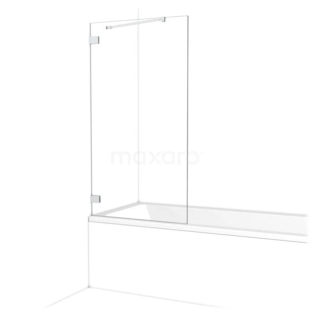 Diamant Badewannenaufsatz | 75 cm Chrom Klarglas BDA075220C