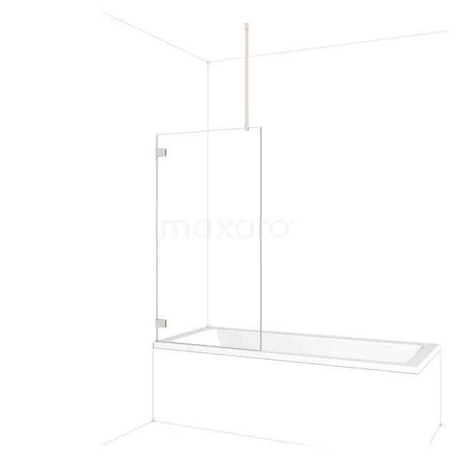 Diamant Badewannenaufsatz | 80 cm Edelstahl Klarglas BDA08720BR Diamant Badewannenaufsatz | 80 cm Edelstahl Klarglas BDA08720BR