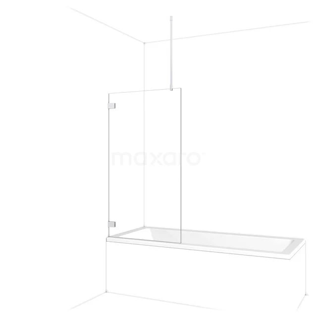 Diamant Badewannenaufsatz | 75 cm Chrom Klarglas BDA075720C Diamant Badewannenaufsatz | 75 cm Chrom Klarglas BDA075720C